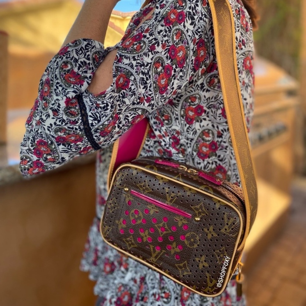 SOLD Louis Vuitton RARE Limited Edition Perforated Mini Trocadero Shoulder Bag - Picture 1 of 16
